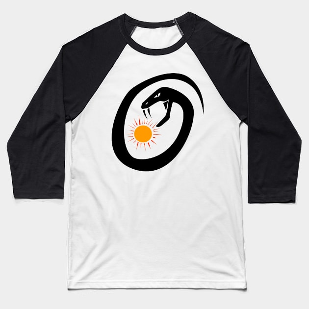 Sun eater Baseball T-Shirt by DanielCostaart